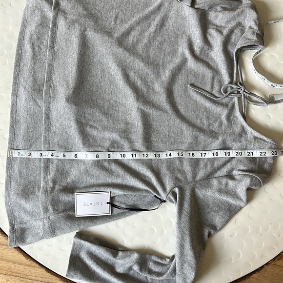 1.State NWT Long Sleeve Oversized Heather Gray Top- Size S - Picture 9 of 9